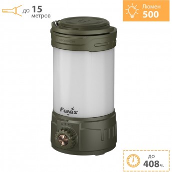 Фонарь кемпинговый FENIX CL26R PRO Olive + Подарок