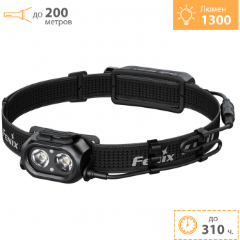 Налобный фонарь FENIX HP12R-T черный Налобный фонарь FENIX HP12R-T черный